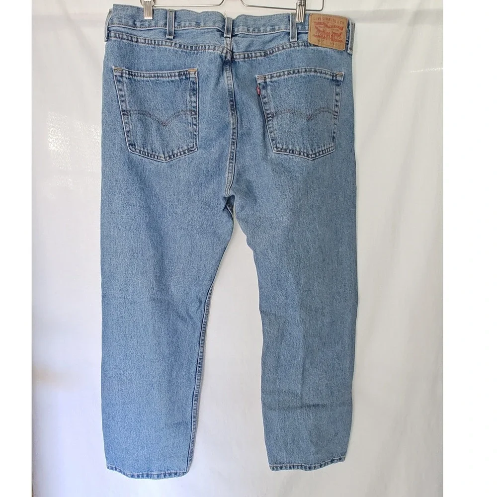 Levi's 505 Regular Fit Jeans 40 x‎ 29 Blue Medium Wash Straight Leg Denim 2019